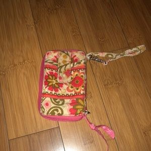 Pink & Orange Floral Vera Bradley Wrislet